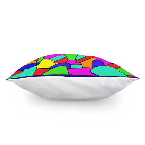 Image of Abstract Neon Mosaic Pillow Cover