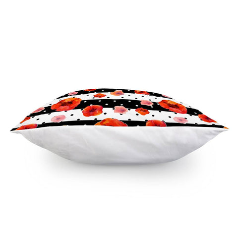 Image of Watercolor Poppies Pillow Cover