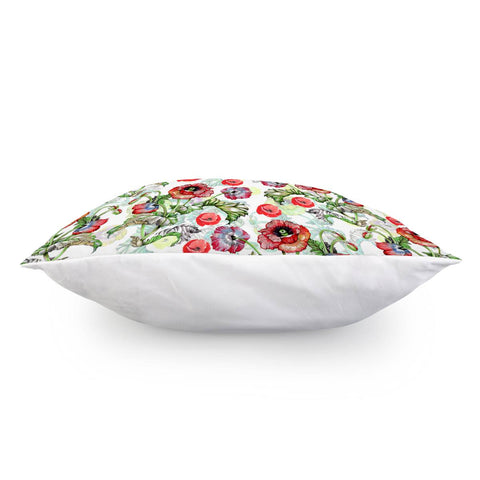 Image of Poppy Flower Pillow Cover