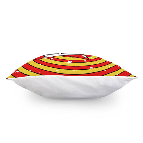 Image of Fun Cartoon Rocket Pillow Cover