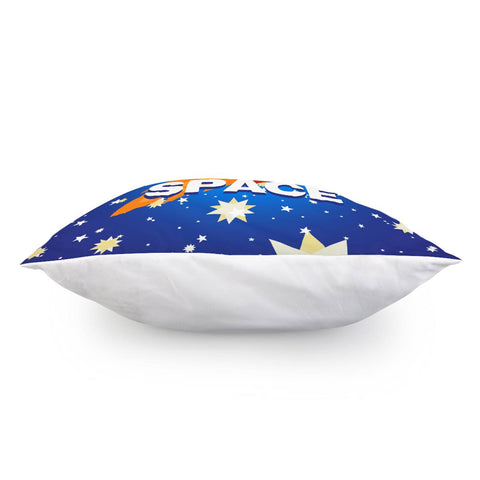 Image of Fun Cartoon Rocket Pillow Cover