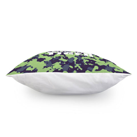 Image of Tiger And Fonts And Camouflage And Animals Pillow Cover