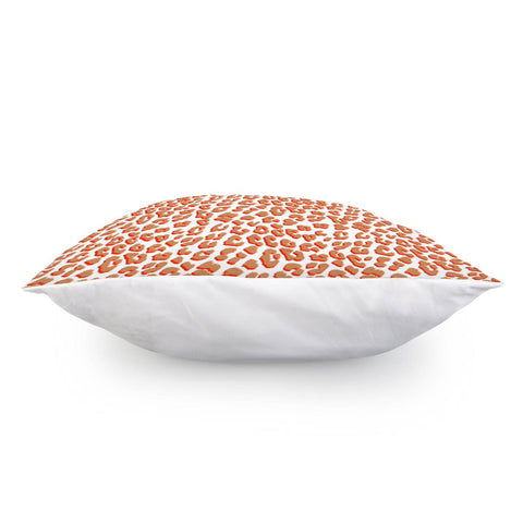 Image of Living Coral Leopard Print Pillow Cover