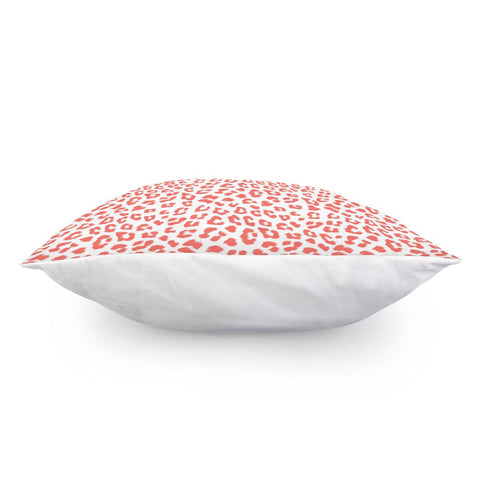 Image of Living Coral Leopard Print Pillow Cover