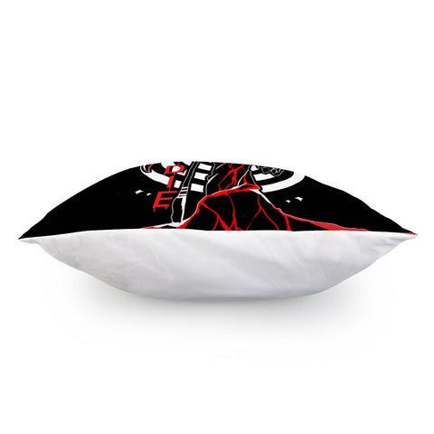 Image of Grim Reaper And Font And Blood And Taro And Spiral Pillow Cover