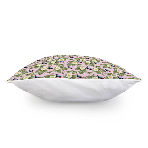 Image of White Camellia And Birds 3 Pillow Cover