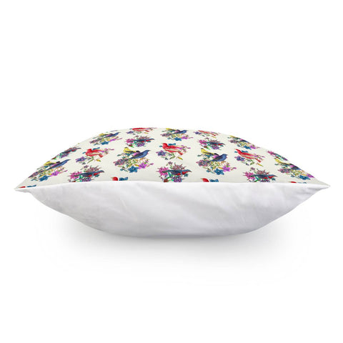 Image of Flowers And Birds Pillow Cover