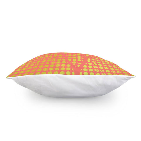 Image of Gold Orange Tree Dots Pillow Cover