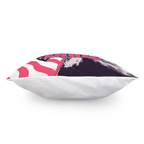 Image of Eagle And Stars And American Flag And Font Pillow Cover