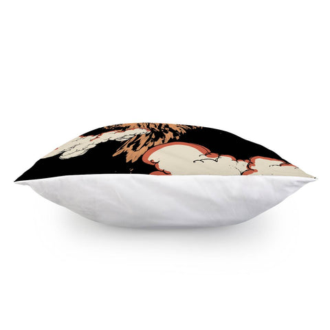 Image of Eagle And Stars And American Flag And Font And Clouds Pillow Cover