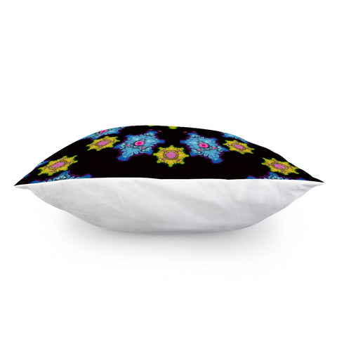 Image of Flowers And Stars In The Dark Happy Calm  Night Pillow Cover