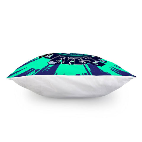 Image of Eyes And Cracks And Fonts And Light Pillow Cover