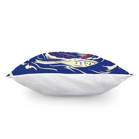 Image of Narwhal And Font And Ocean Pillow Cover