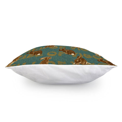 Image of Rabbit Pillow Cover