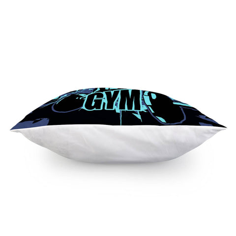 Image of Weightlifting And Muscle Man And Barbell And Font And Debris Pillow Cover