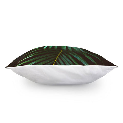 Image of Green Palm Leaves Pillow Cover