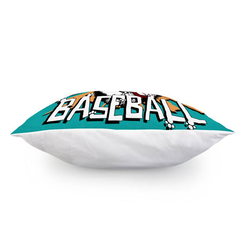 Image of Siberian Husky And Font And Baseball And Shine Pillow Cover