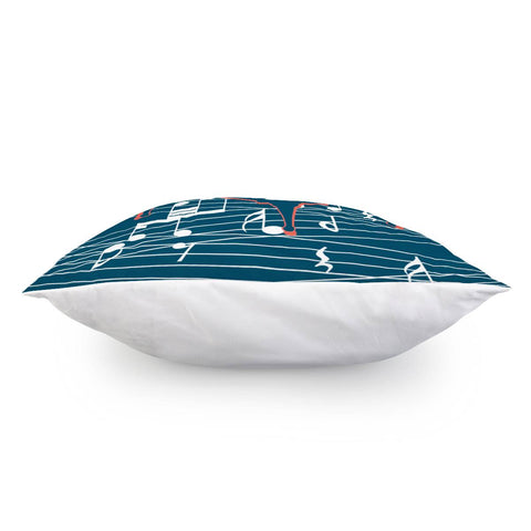 Image of Piano And Geometry And Fonts And Notes Pillow Cover