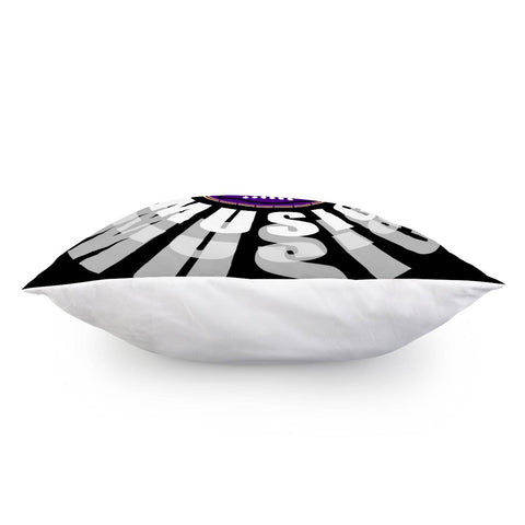 Image of Guitar And Reflection And Fonts And Patterns Pillow Cover