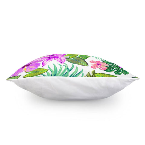 Image of Fancy Tropical Floral Pattern Pillow Cover