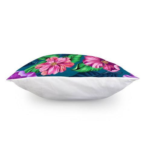 Image of Fancy Tropical Floral Pattern Pillow Cover