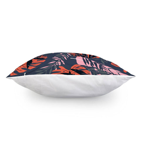 Image of Fancy Tropical Floral Pattern Pillow Cover