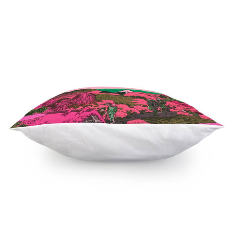 Image of Pink Hokusai Pillow Cover