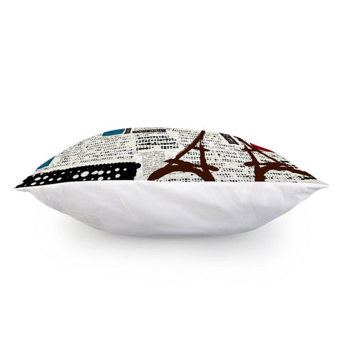 Image of Retro Newspaper Pillow Cover