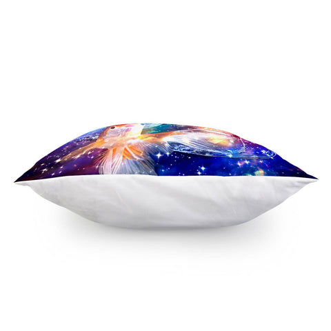 Image of Goldfish And Starry Sky And Bubbles And Water Drops Pillow Cover