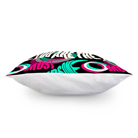 Image of Font And Geometry And Graffiti Pillow Cover