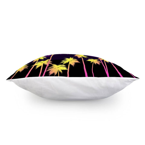 Image of Tropical Island With Coconut Trees Pillow Cover