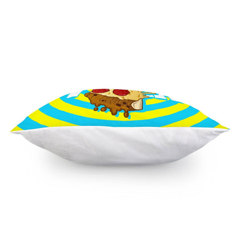 Image of Pizza And Swirls And Light And Eyes And Monsters Pillow Cover