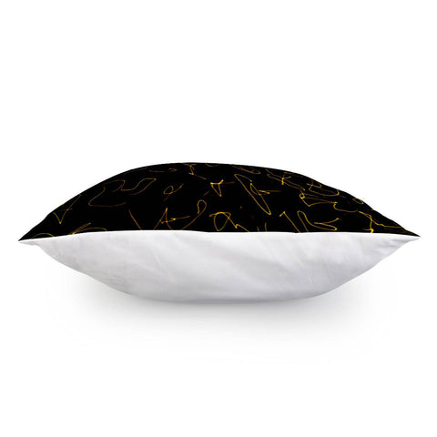 Image of Dark Texture Print Pillow Cover