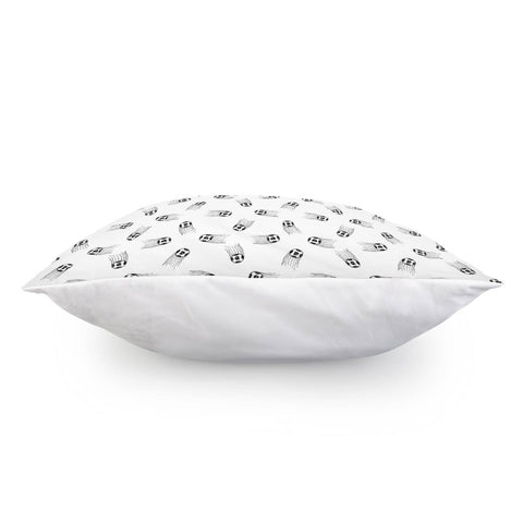 Image of Soccer Motif Drawing Pattern Design Pillow Cover