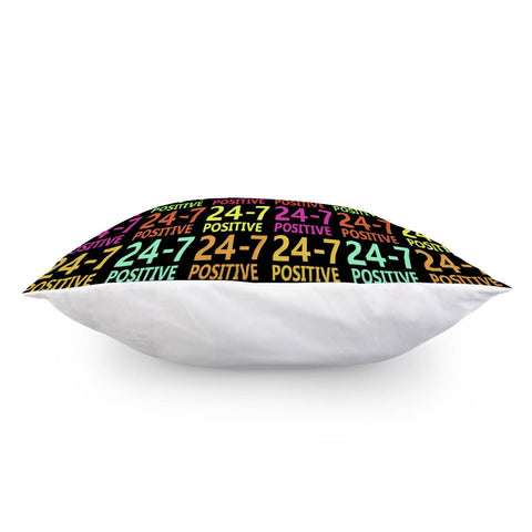 Image of Positive Emotion Typography Concept Pattern Pillow Cover