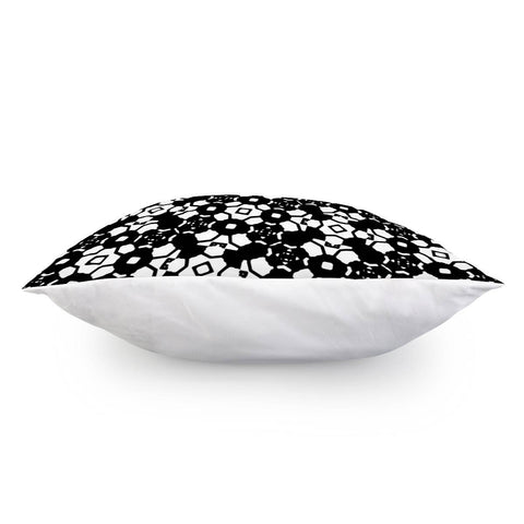 Image of Black And White Geometric Print Pillow Cover