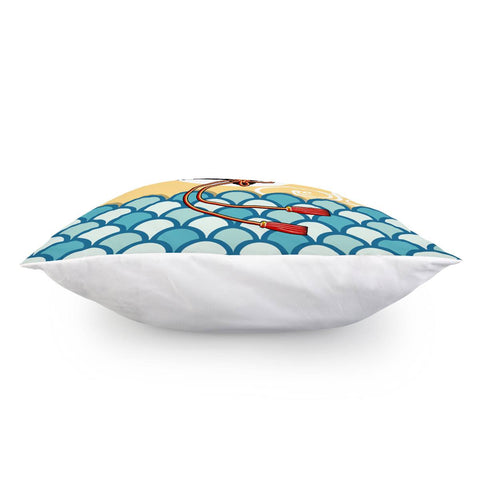 Image of Japanese And Folding Fans And Colors Pillow Cover