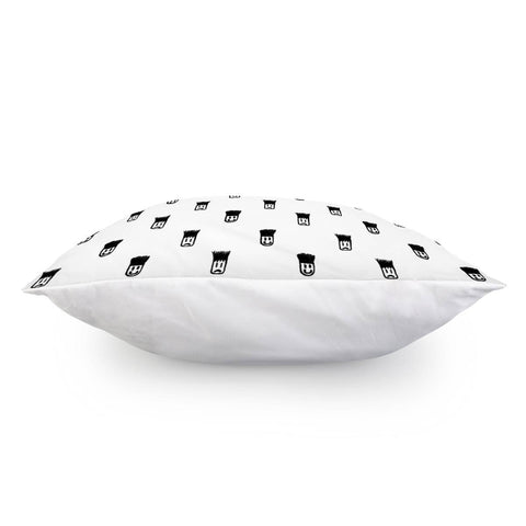 Image of Sketchy Emojis Print Pattern Pillow Cover