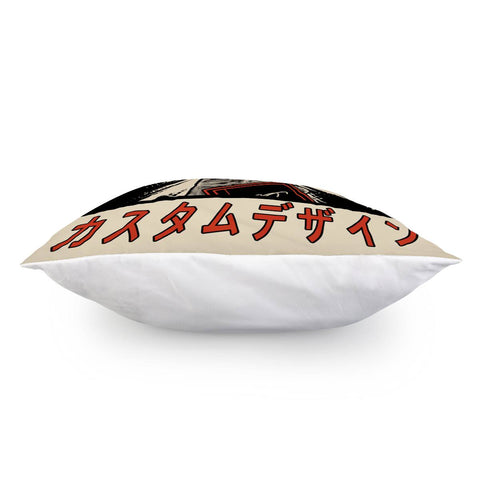 Image of Cat And Japan And Font And Shine Pillow Cover