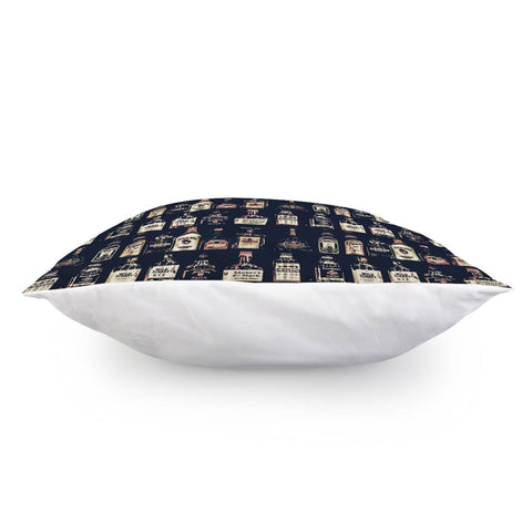 Image of Alcoholic Drinks Pattern Pillow Cover