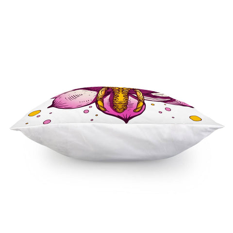 Image of Elephant And Lotus And Polka Dots Pillow Cover