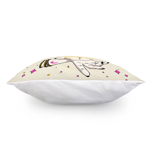 Image of Crescent And Stars And Polka Dots Pillow Cover