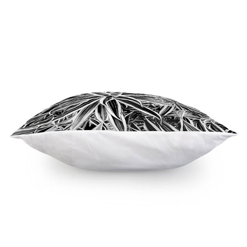 Image of Black And White Tropical Print Pillow Cover