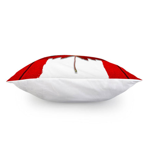 Image of Maple Leaf And Canadian Flag Pillow Cover