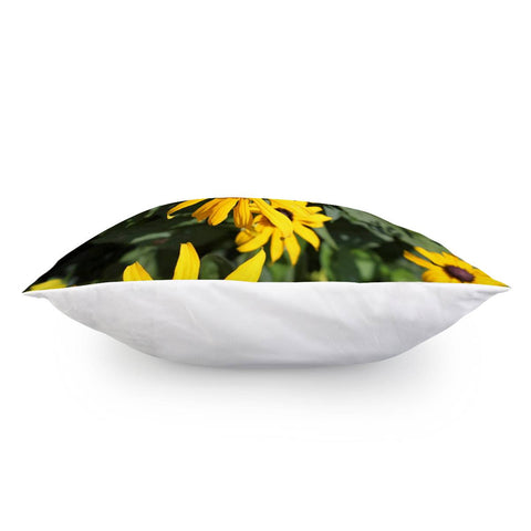 Image of Photo Fleurs Jaune Pillow Cover