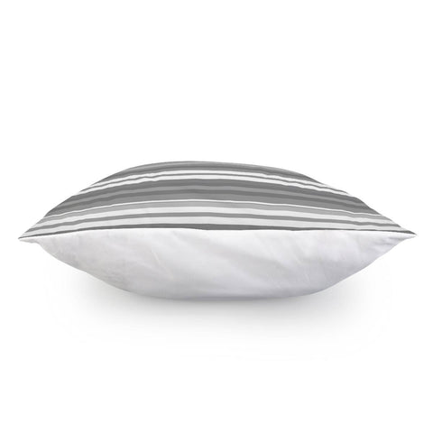 Image of Bandes Grise/Blanc Pillow Cover