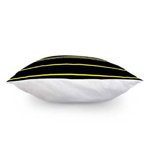 Image of Bandes Jaune/Noir Pillow Cover