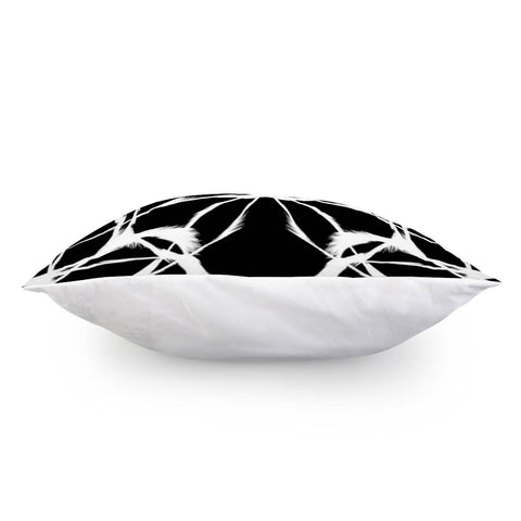 Image of Abstrait Blanc/Noir Pillow Cover