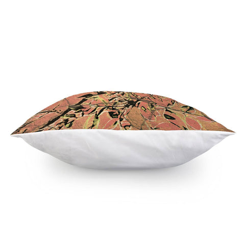 Image of Floral Grungy Style Artwork Pillow Cover