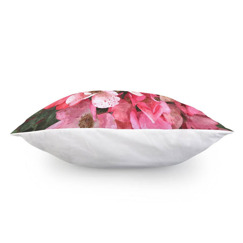 Image of Photo Fleurs Rose Pillow Cover